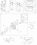 Head Valve Gaskets Oil Filter Dipstick Diagram and Parts List for  Briggs and Stratton Engine